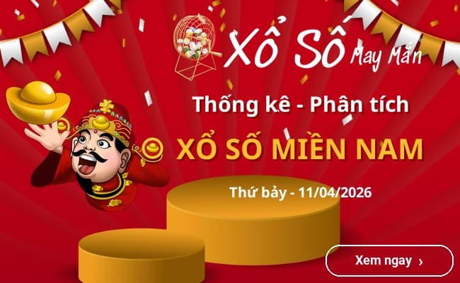 Thống kê xổ số miền Nam Thứ bảy 11/04/2026