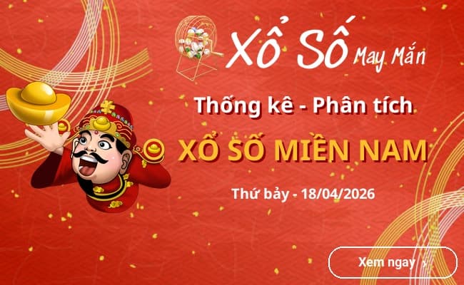 Thống kê xổ số miền Nam Thứ bảy 18/04/2026