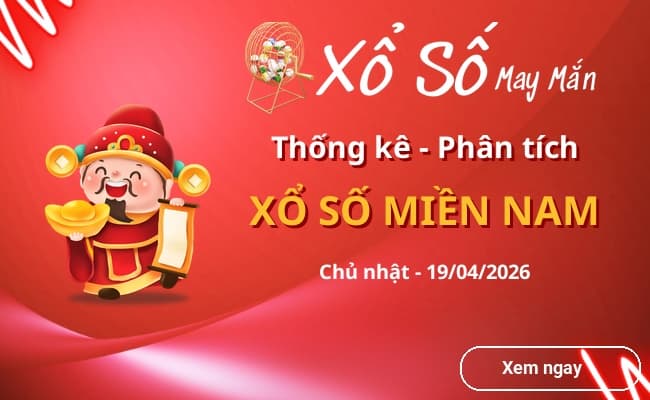 Thống kê xổ số miền Nam Chủ nhật 19/04/2026