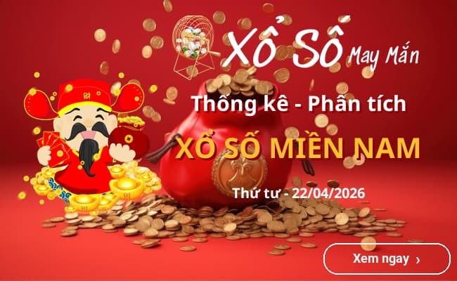Thống kê xổ số miền Nam Thứ tư 22/04/2026