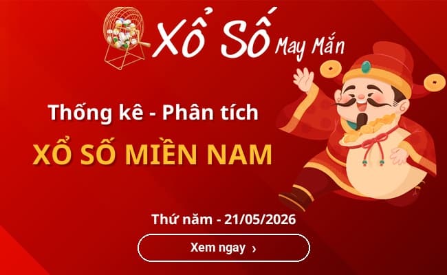 Thống kê xổ số miền Nam Thứ năm 21/05/2026