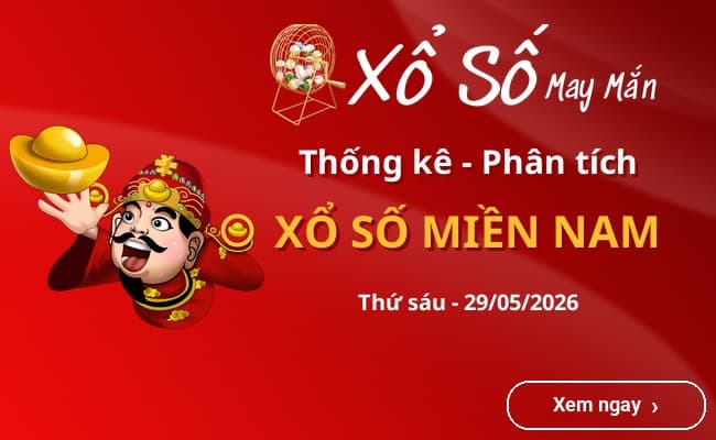 Thống kê xổ số miền Nam Thứ sáu 29/05/2026