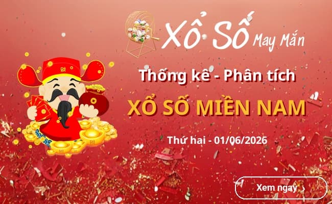 Thống kê xổ số miền Nam Thứ hai 01/06/2026