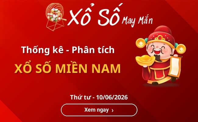 Thống kê xổ số miền Nam Thứ tư 10/06/2026
