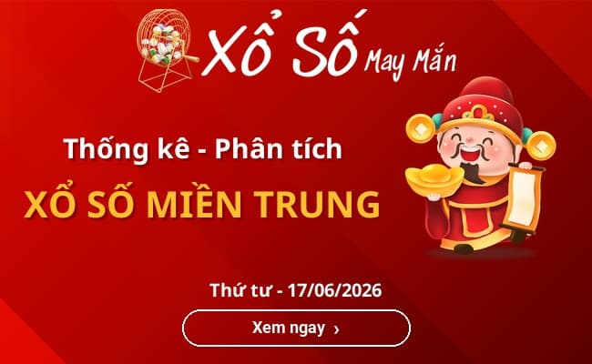 Thống kê xổ số miền Trung Thứ tư 17/06/2026