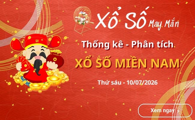 Thống kê xổ số miền Nam Thứ sáu 10/07/2026