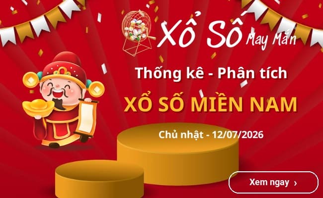 Thống kê xổ số miền Nam Chủ nhật 12/07/2026