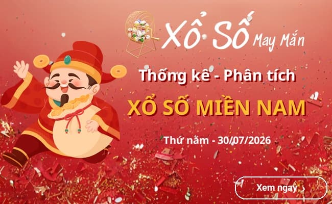 Thống kê xổ số miền Nam Thứ năm 30/07/2026