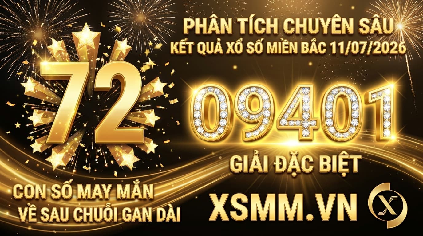 Ảnh minh họa thumbnail phân tích xổ số Miền Bắc ngày 11/07/2026