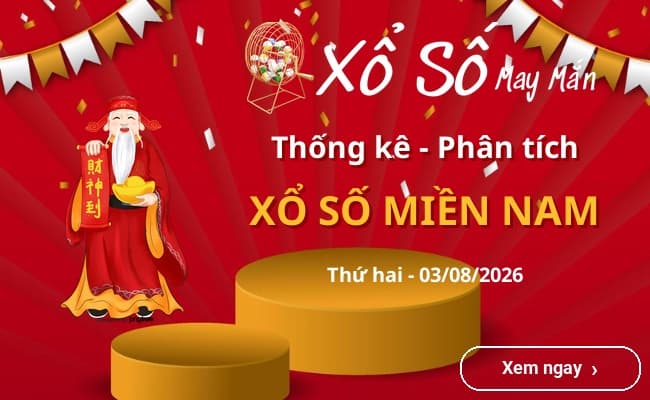 Thống kê xổ số miền Nam Thứ hai 03/08/2026