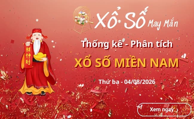 Thống kê xổ số miền Nam Thứ ba 04/08/2026