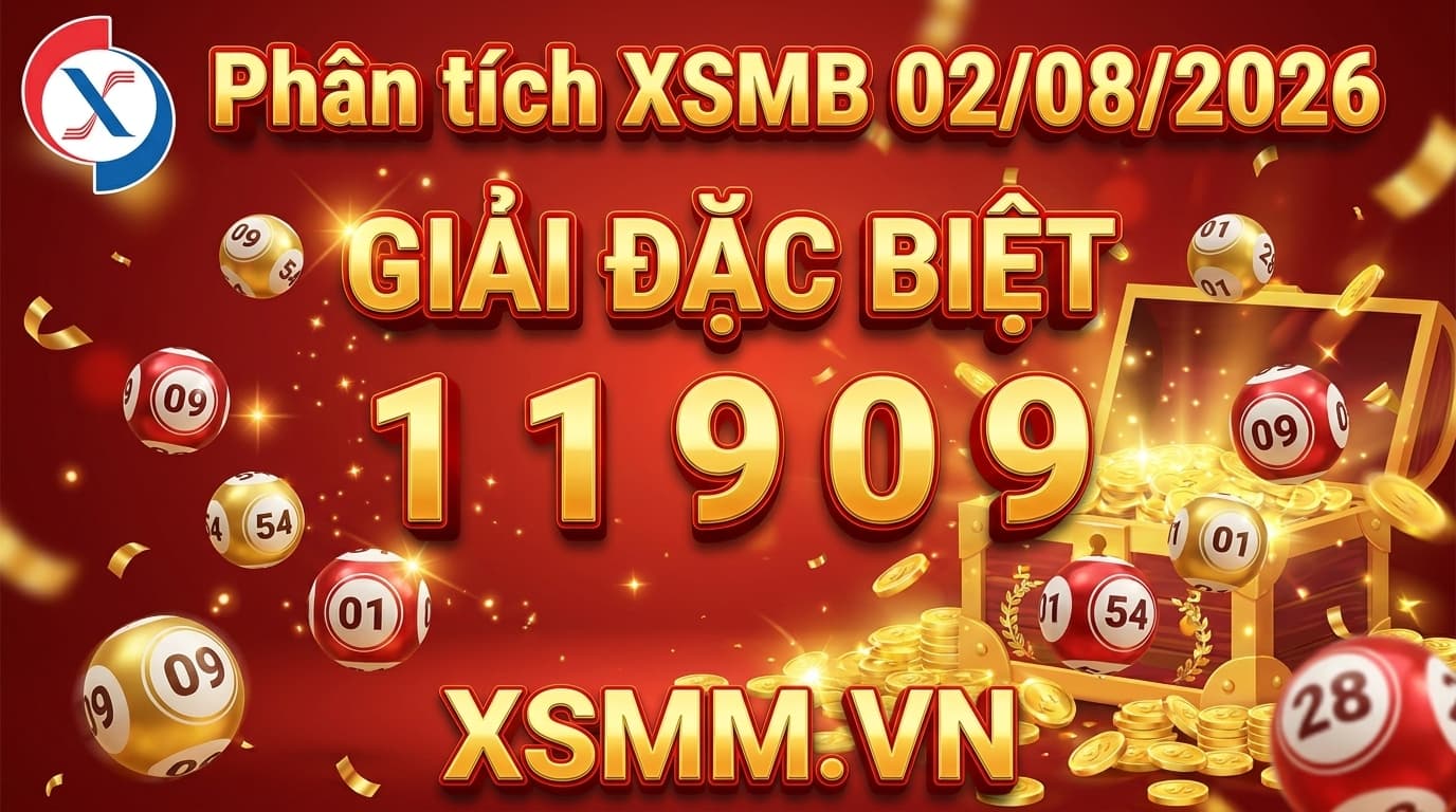 Phân tích xổ số Miền Bắc ngày 02/08/2026 - giải đặc biệt 11909