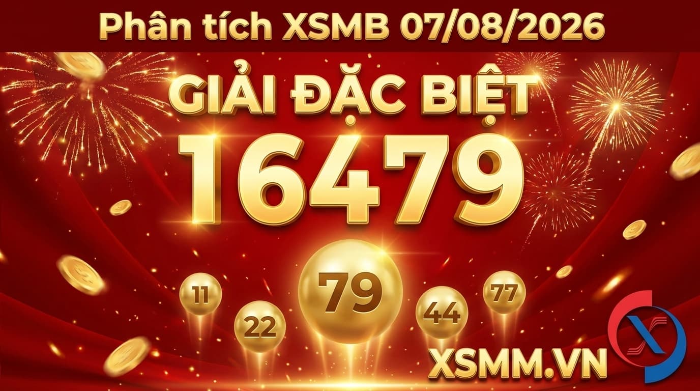 Phân tích xổ số Miền Bắc ngày 07/08/2026 - giải đặc biệt 16479, bạch thủ đề 79
