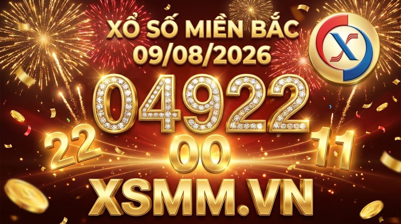 Phân tích kết quả xổ số Miền Bắc ngày 09/08/2026 với giải đặc biệt 04922