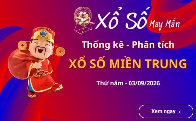 Thống kê xổ số miền Trung Thứ năm 03/09/2026