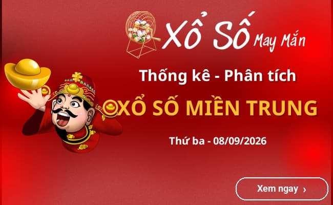 Thống kê xổ số miền Trung Thứ ba 08/09/2026
