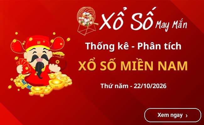 Thống kê xổ số miền Nam Thứ năm 22/10/2026