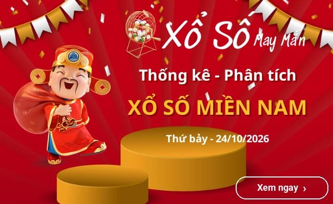 Thống kê xổ số miền Nam Thứ bảy 24/10/2026
