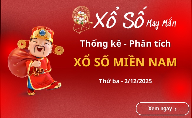 Thống kê xổ số miền Nam Thứ ba 2/12/2025