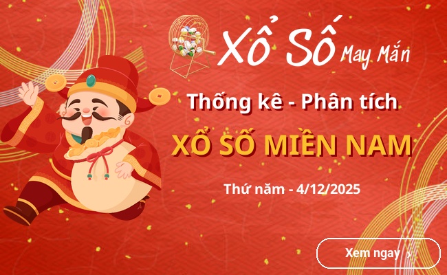 Thống kê xổ số miền Nam Thứ năm 4/12/2025