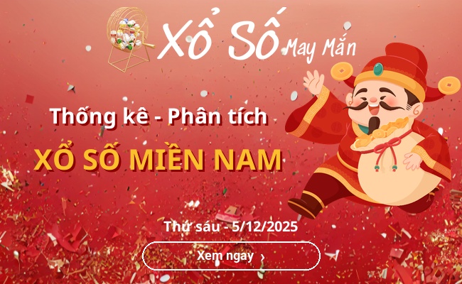 Thống kê xổ số miền Nam Thứ sáu 5/12/2025