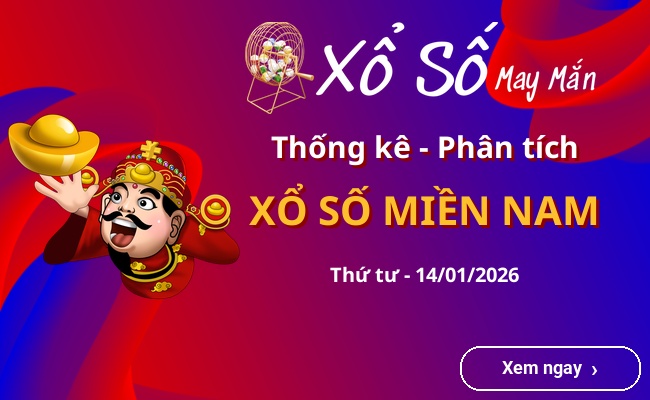 Thống kê xổ số miền Nam Thứ tư 14/01/2026