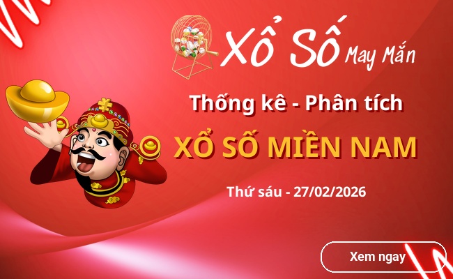 Thống kê xổ số miền Nam Thứ sáu 27/02/2026