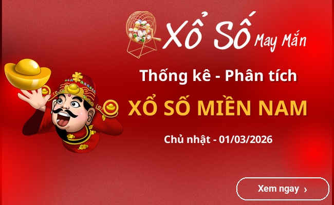 Thống kê xổ số miền Nam Chủ nhật 01/03/2026