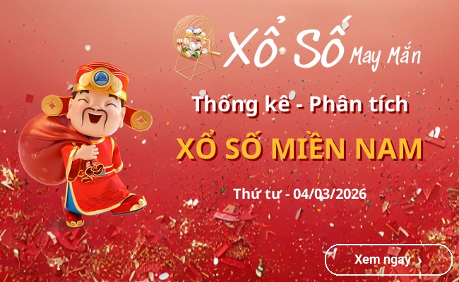 Thống kê xổ số miền Nam Thứ tư 04/03/2026