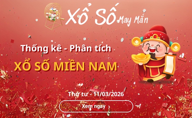 Thống kê xổ số miền Nam Thứ tư 11/03/2026